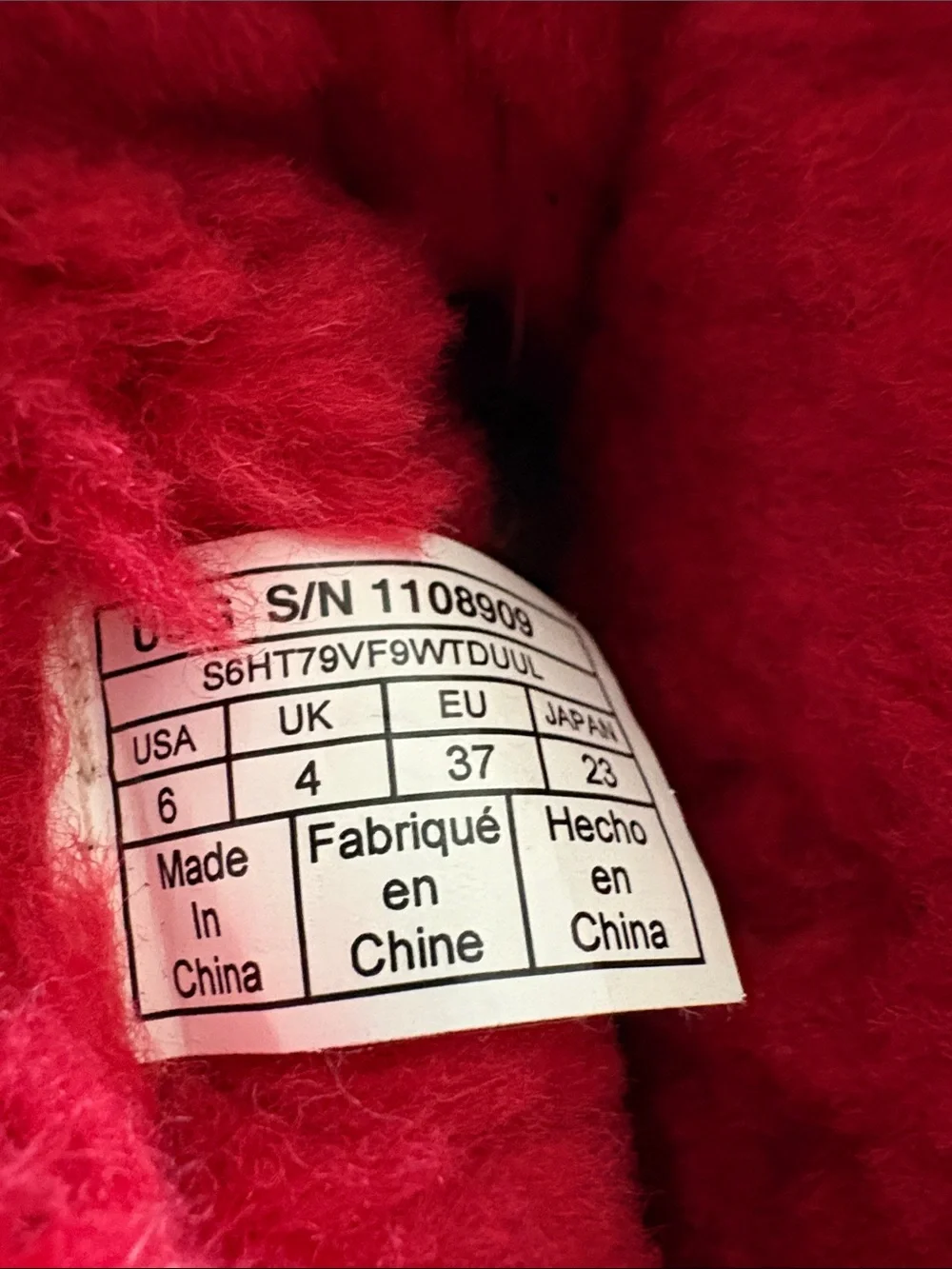 UGG Kids Bright Red Shearling-Lined Boots